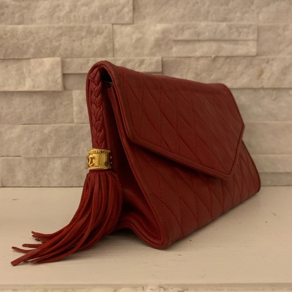 Vtg CHANEL Envelope Mini Flap Bag GHW - Picture 5 of 8